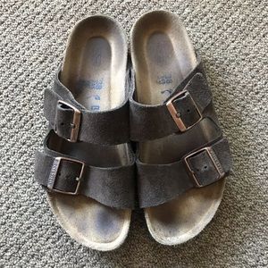 Birkenstock Arizona Suede 2 Strap Sandals